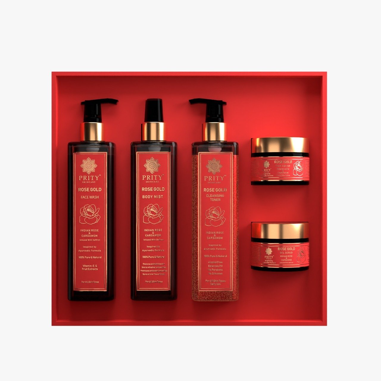 ROSE GOLD SKIN BRIGHTENING FACIAL KIT